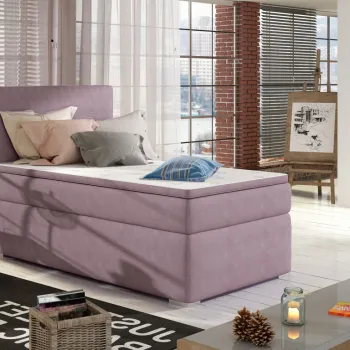 Pat boxspring Rocco pe dreapta 90x200 Soro 65 imagine