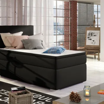 Pat boxspring Rocco pe stanga 90x200 cm Soft 11 imagine