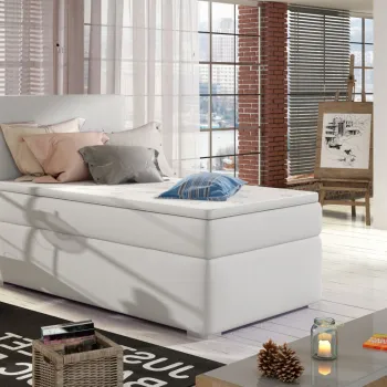 Pat boxspring Rocco pe stanga 90x200 cm Soft 17 imagine