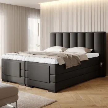 Pat boxspring Veros 140x200 cm Flores 22 imagine