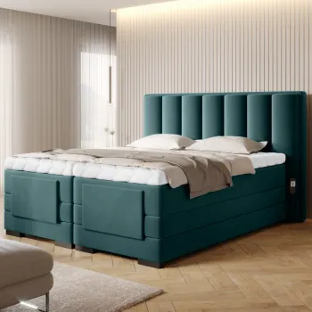 Pat boxspring Veros 140x200 cm Velvetmat 38 imagine