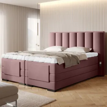 Pat boxspring Veros 160x200 cm Velvetmat 24 imagine