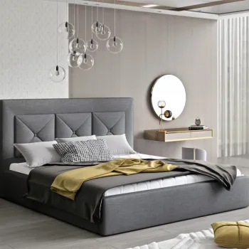 Pat Cloe 180x200 cm Sawana 05 cu somiera de lemn imagine