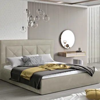 Pat Cloe 200x200 cm Paros 02 cu somiera de lemn imagine