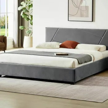 Pat Columbia velvet gri Tap.150 160x200 cm imagine