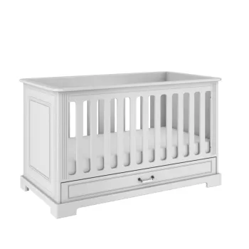 Pat copii elegant Ines alb 70x140 cm imagine