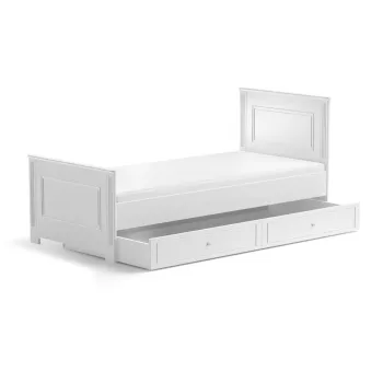 Pat copii Ines alb cu sertar 90x200 cm imagine