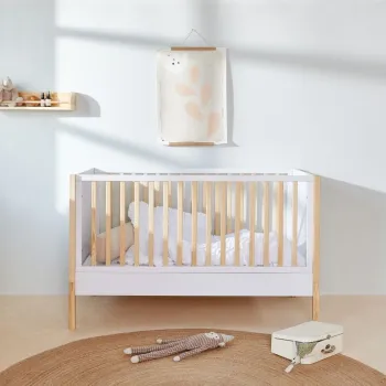 Pat copii Tatam alb/pin 90x200 cm imagine