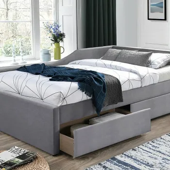 Pat Eliot velvet gri Tap.142 120x200 cm imagine