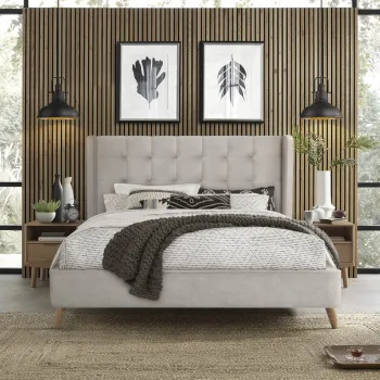 Pat Estella velvet bej 160x200 cm imagine