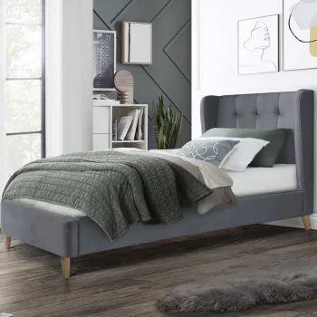 Pat Estella velvet gri 90x200 cm imagine