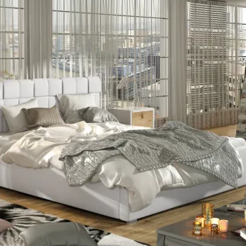 Pat Grand 180x200 cm Soft 17 cu somiera de lemn imagine