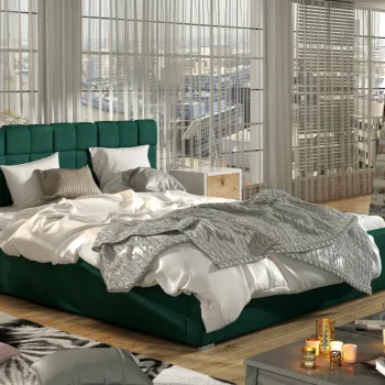 Pat Grand 200x200 cm Kronos 19 cu somiera de lemn imagine