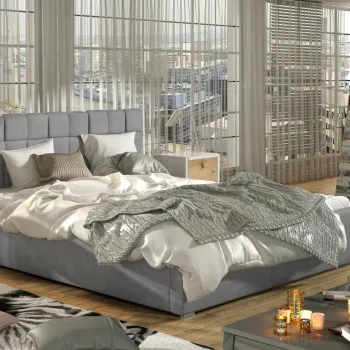 Pat Grand 200x200 cm Paros 05 cu somiera de lemn imagine