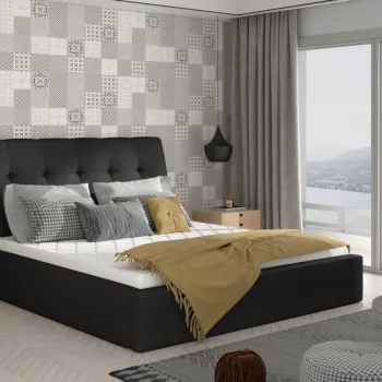 Pat Inge 140x200 cm Soft 11 cu somiera de lemn imagine