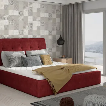 Pat Inge 180x200 cm Dora 63 cu somiera de lemn imagine