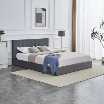 Pat Katarina velvet gri 160x200 cm imagine