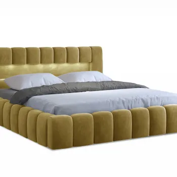 Pat Lamica 140x200 cm Monolith 48 cu somiera de lemn imagine