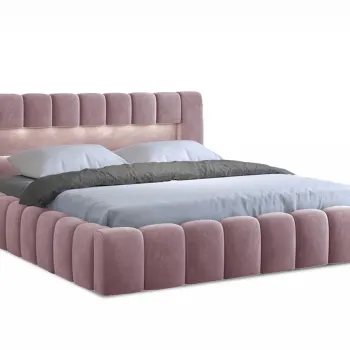 Pat Lamica 140x200 cm Monolith 63 cu somiera de lemn imagine