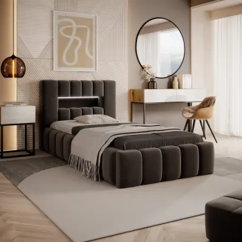 Pat Lamica 90x200 cm Nube 22 cu somiera metalica imagine