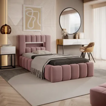 Pat Lamica 90x200 cm Nube 24 cu somiera metalica imagine