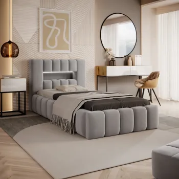 Pat Lamica 90x200 cm Nube 3 cu somiera de lemn imagine