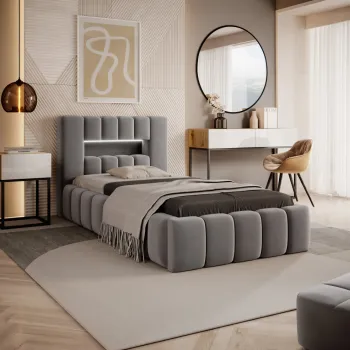 Pat Lamica 90x200 cm Nube 4 cu somiera de lemn imagine