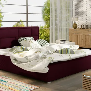 Pat Latina 140x200 cm Matvelvet 68 cu somiera de lemn imagine