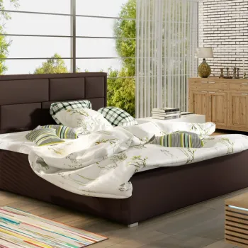 Pat Latina 140x200 cm Soft 66 cu somiera de lemn imagine