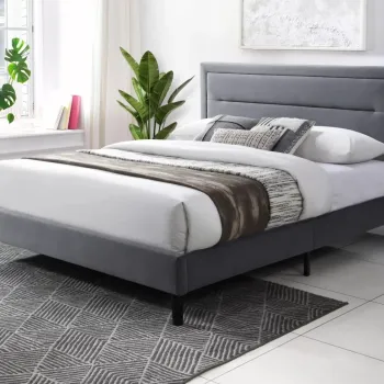 Pat Malaga velvet gri 160x200 cm Blu14 imagine