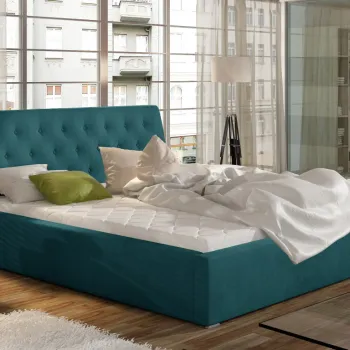 Pat Milano 180x200 cm Matvelvet 75 cu somiera de lemn imagine