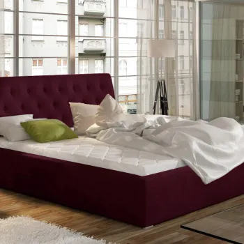 Pat Milano 200x200 cm Matvelvet 68 cu somiera metalica imagine