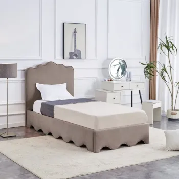 Pat Orso velvet bej 90x200 cm imagine