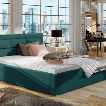 Pat Rosano 140x200 cm Matvelvet 75 cu somiera de lemn imagine