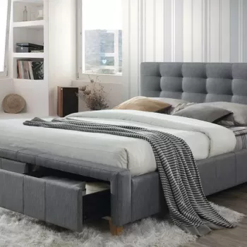 Pat tapitat Ascot gri - 160x200 cm imagine