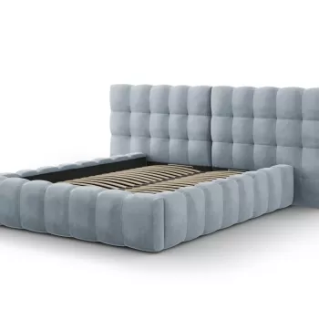 Pat tapitat catifea Bali T - 160x200 cm imagine