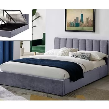 Pat tapitat Montreal velvet gri - 140 x 200 cm imagine