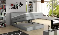 Pat tapitat tip boxspring Aqua - 100/200, L230 x l104 x h92 cm imagine