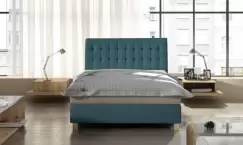 Pat tapitat tip boxspring Happy - 140/200, L220 x l141 x h100 cm imagine