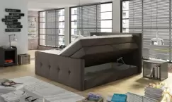 Pat tapitat tip boxspring Medino - 140/200, L218 x l148 x h112cm imagine