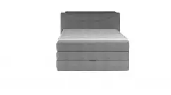 Pat tapitat tip boxspring Silento - 120/200, L227 x l126 x h109 cm imagine