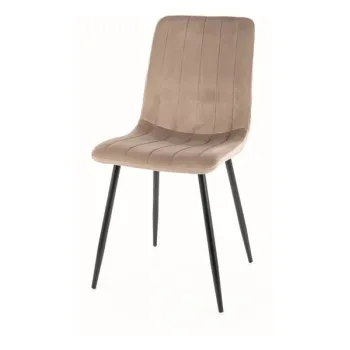 Scaun Alan velvet bej Blu40 imagine