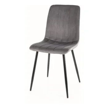 Scaun Alan velvet gri Blu14 imagine