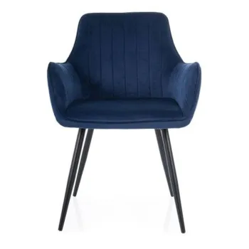 Scaun Apple velvet bleumarin imagine