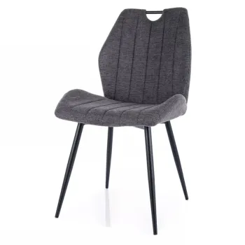 Scaun Arco gri inchis/negru Brego18 imagine