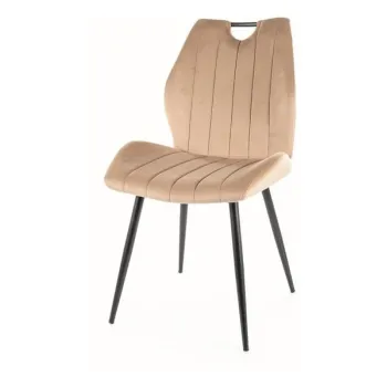 Scaun Arco velvet bej Blu28 imagine