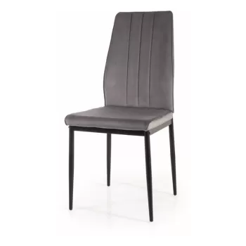 Scaun Atom velvet gri Blu14 imagine