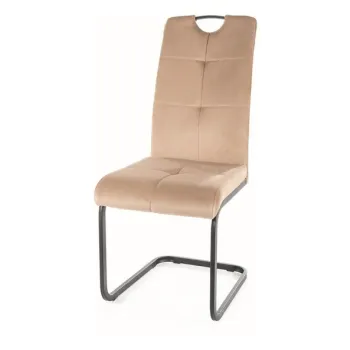 Scaun Axo velvet bej Blu28 imagine