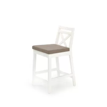 Scaun bar Borys Low alb/Inari23 - H 83 cm imagine