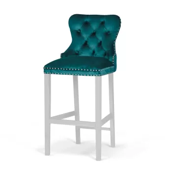 Scaun Bar Madame Aqua/Alb BL85 - l51 x A60 x h115 cm imagine